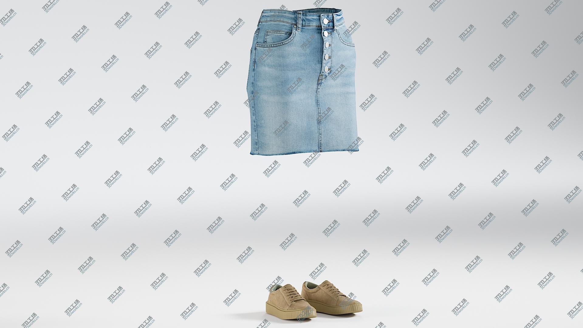 images/goods_img/20210319/Skirt with Sneakers 3D model/2.jpg
